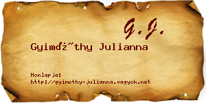 Gyimóthy Julianna névjegykártya