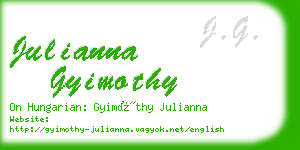 julianna gyimothy business card